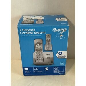 AT&T EL51203 2 Handset Dect 6.0 Cordless Phone Easy Visibility Caller ID/Waiting